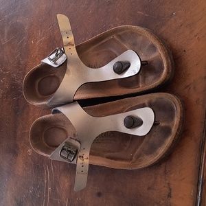 Betula by Birkenstock Women’s gold sandals size 38 (8)